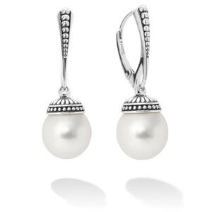 LAGOS Silver and Pearl Elegance Earrings